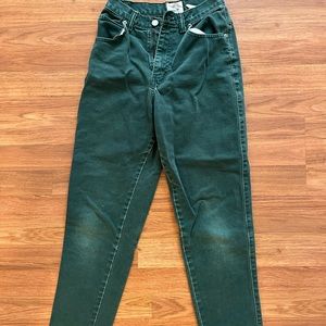 Vintage Sasson Green Jeans. Good Condition.